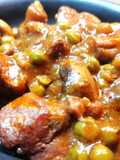 Estofado de solomillo de cerdo con champiñones