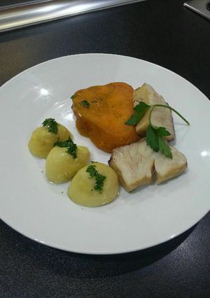 Una foto de Sancocho canario con cherne