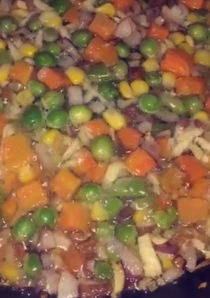 صورة لوصفة رز صيني مقلي🍚🥢