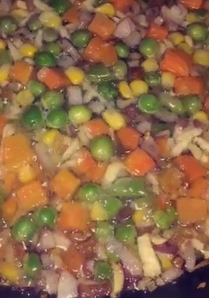 صورة لوصفة رز صيني مقلي🍚🥢