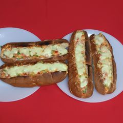 A picture of Hot Dog Bun Salad.