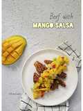 Beef with Mango Salsa