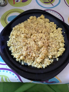Una foto de Arroz de Konjac con pollo y salsa de curry
