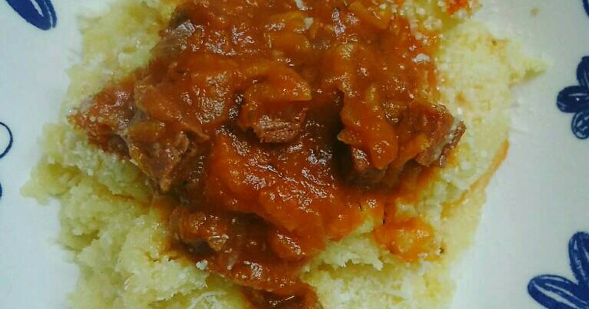 Polenta (harina de maíz) sabrosa express Receta de Vero74 Cookpad