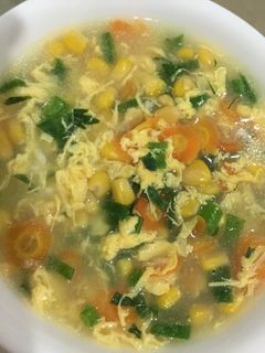 Foto resep Sup jagung telor