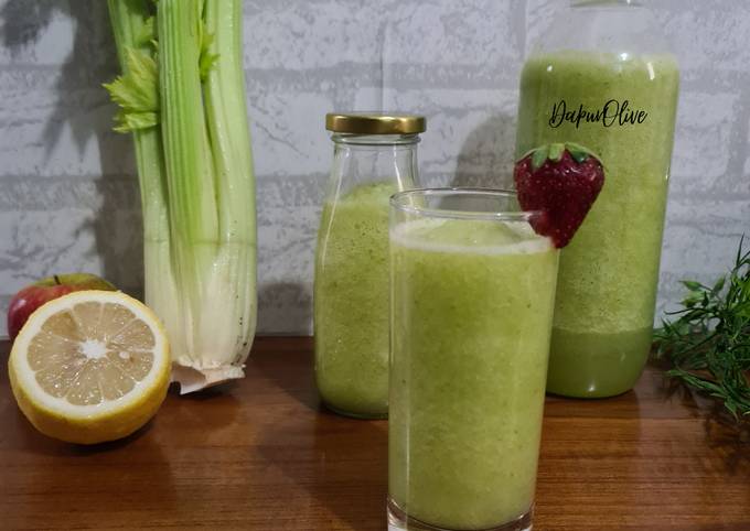 Jus Seledri Apel Jeruk (Healthy Snack or Drinks)