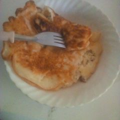 A picture of Egg pancake#weeks challenge.