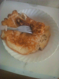A picture of Egg pancake#weeks challenge.