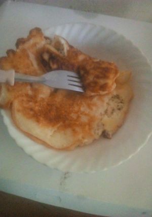 A picture of Egg pancake#weeks challenge.