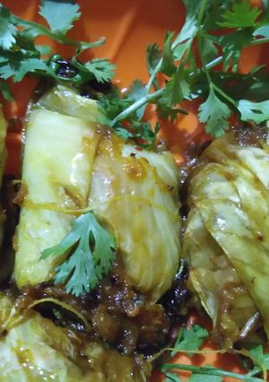 A picture of Stuffed patta gobhi.