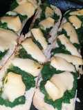 Tostadas de espinaca