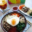 Bibimbap (Nasi Campur Daging Dan Sayuran)