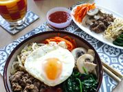 Gambar bibimbap bayam