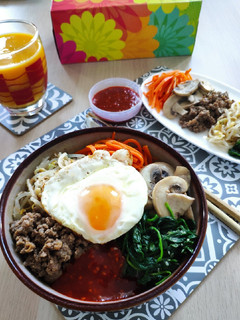 Foto resep Bibimbap (Nasi Campur Daging Dan Sayuran)