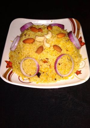 A picture of Dry fruits rice.