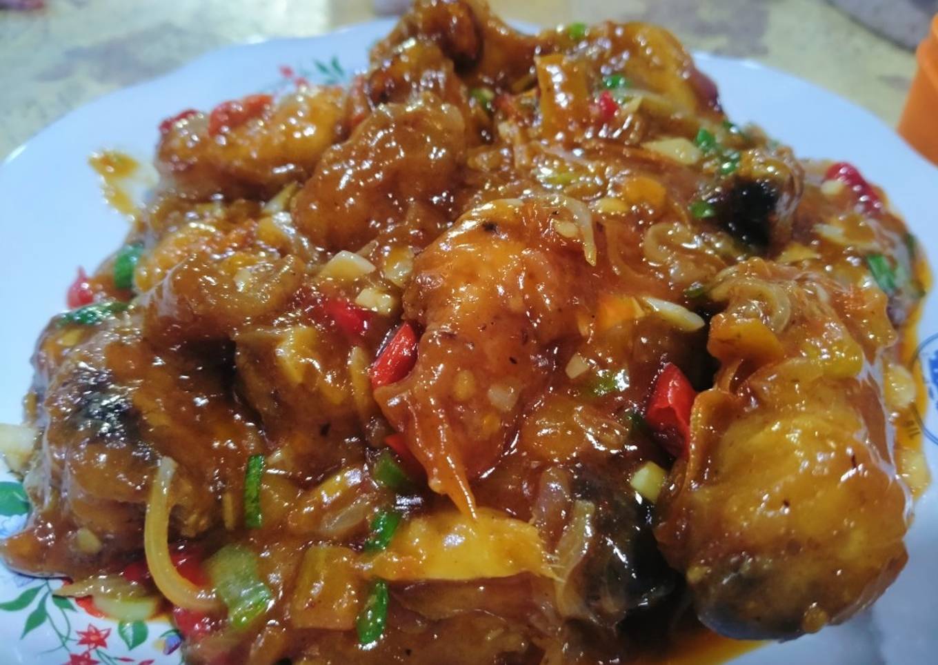 Ayam krispi asam manis