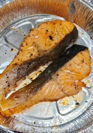 氣炸烤箱烤鮭魚 的食譜成品照片