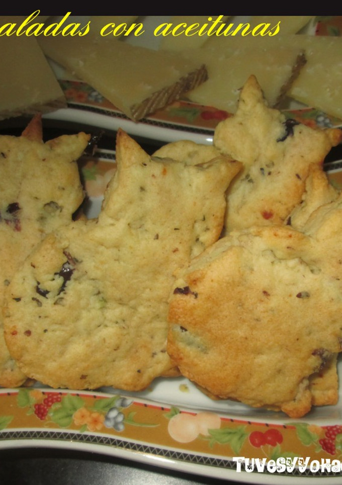 Una foto de Galletas saladas con aceitunas