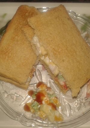 A picture of Healthy Brown Bread Sandwich.