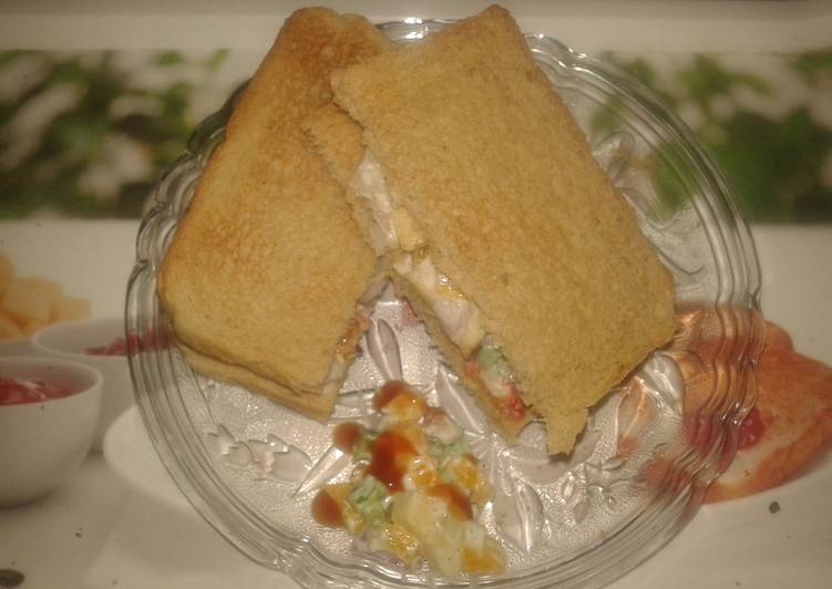 Healthy Brown Bread Sandwich