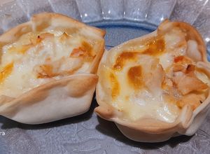 Una foto de Canastillas gratinadas de pollo 🍗