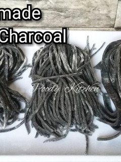 Foto resep Homemade Mie Telur Charcoal