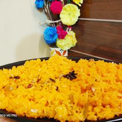 A picture of Kesari sweet rice.