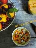 Creste di gallo con melone e cacioricotta