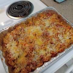 A picture of Vegetarian Pasta Bake (with TVP) 🍝.