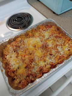 A picture of Vegetarian Pasta Bake (with TVP) 🍝.