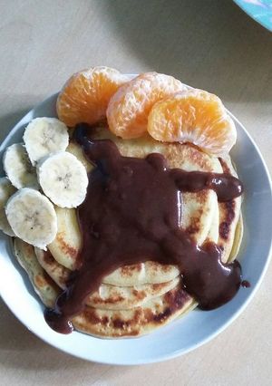 Foto resep Pancake saus cokelat