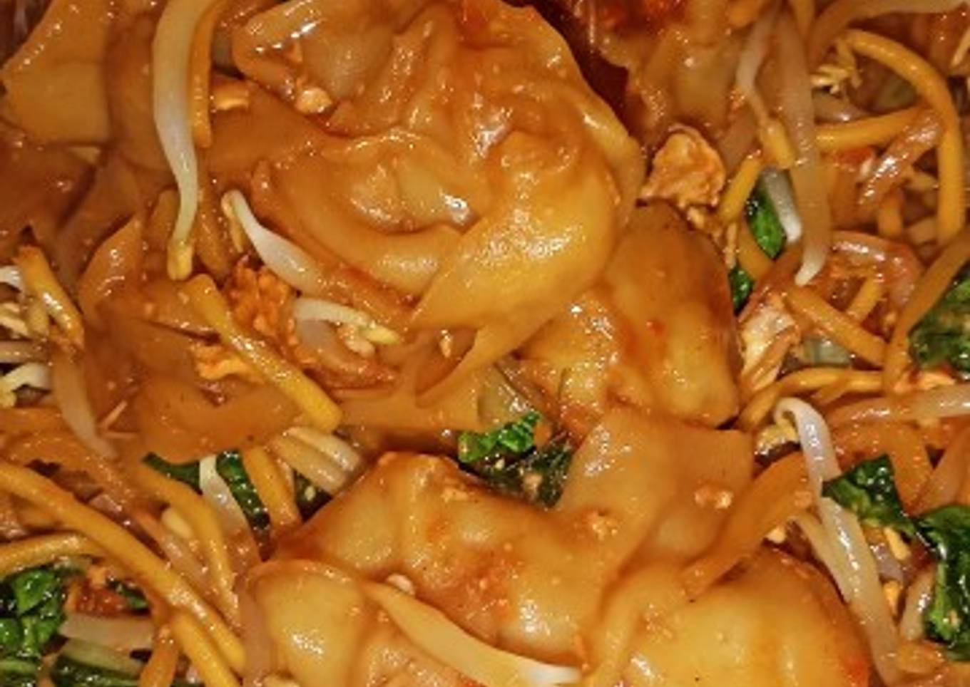 Pangsit goreng pedas manis