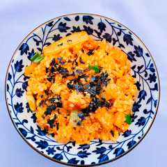รูปของ Nasi Goreng Kimchi ala Korea (kimchi-bokkeum-bap)