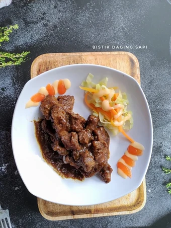 Cara Gampang Menyiapkan Resep 85. Bistik Daging Sapi (by Bumi) Anti Ribet, Enak