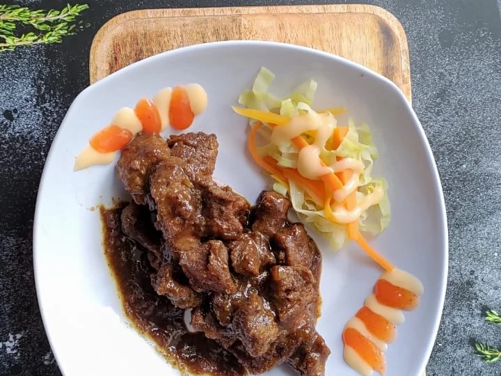 Cara Gampang Menyiapkan Resep 85. Bistik Daging Sapi (by Bumi) Anti Ribet, Enak