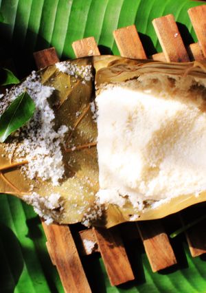 A picture of Kotte Kadabu/Kotte Idli - The Mangalore Trail.