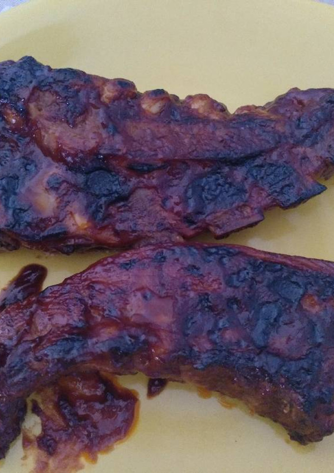 Una foto de Costillas de cerdo BBQ