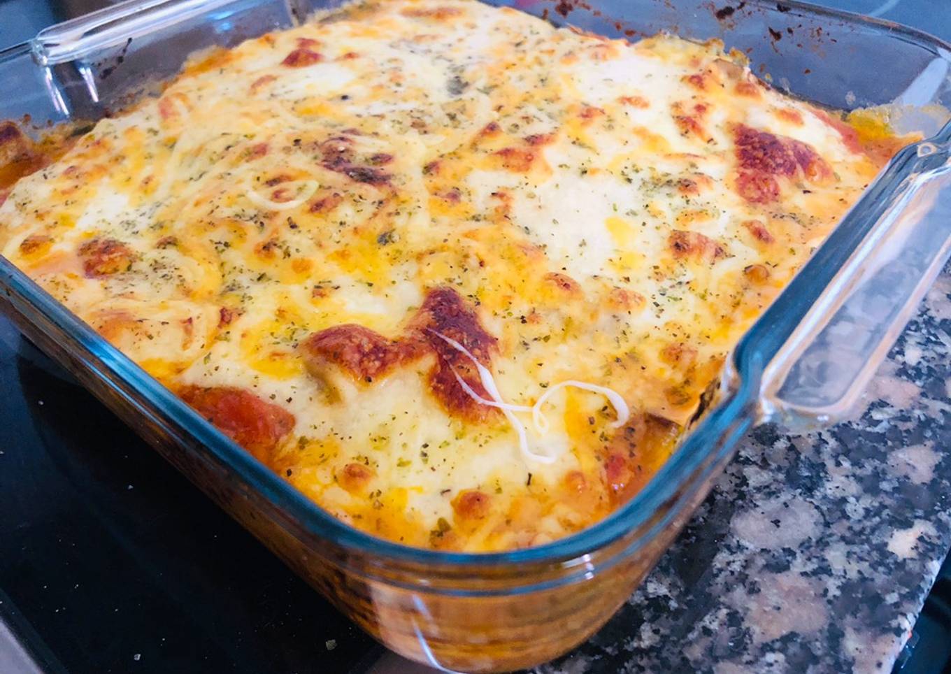 Lasaña berenjena y mozzarella