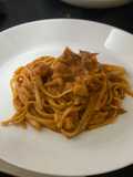 Fettuccine chicken marinara