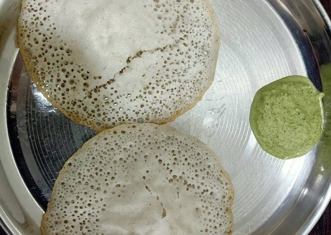 Step-by-Step Guide to Prepare Homemade Kerala style Appam &amp; chutney
