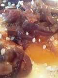 Huevos fritos con queso y cebollas caramelizadas!!! 🍳🍳🧀🧀🍳🍳