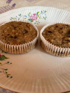 Banános-csokis zabpelyhes muffin recept fotója
