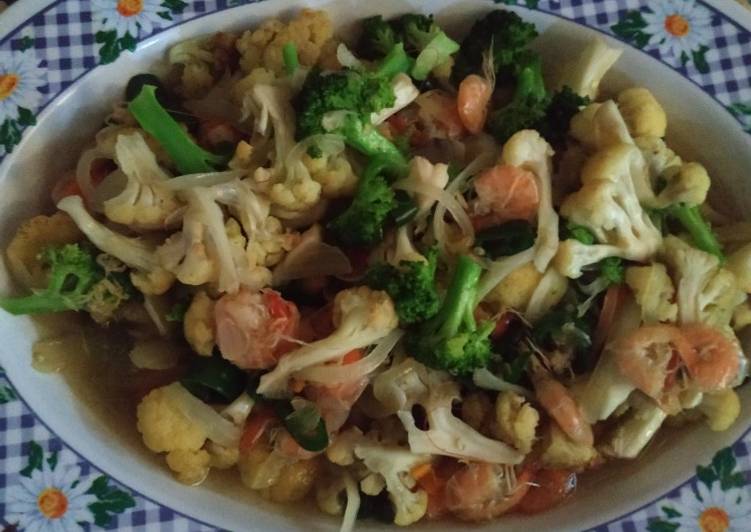 Resep Udang brokoli saus tiram Anti Gagal