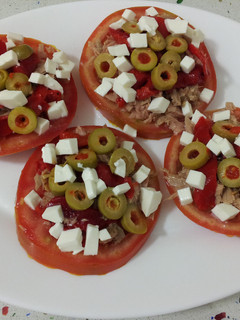 Una foto de Ensalada de tomates