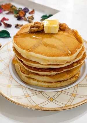 صورة لوصفة بانكيك بالعسل🥞🍯