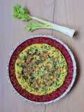 Tortilla de hojas de apio 🥘 receta de aprovechamiento