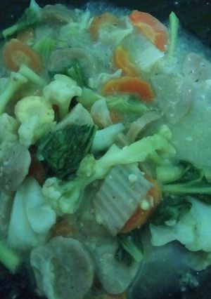 Foto resep Capcay baso kuah kental