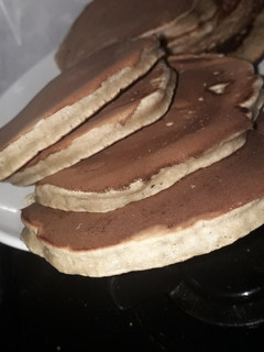 Una foto de Hotcakes banana