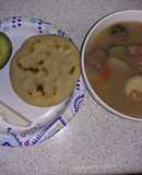 Sopa de frijoles pintos