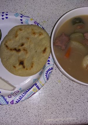 Una foto de Sopa de frijoles pintos
